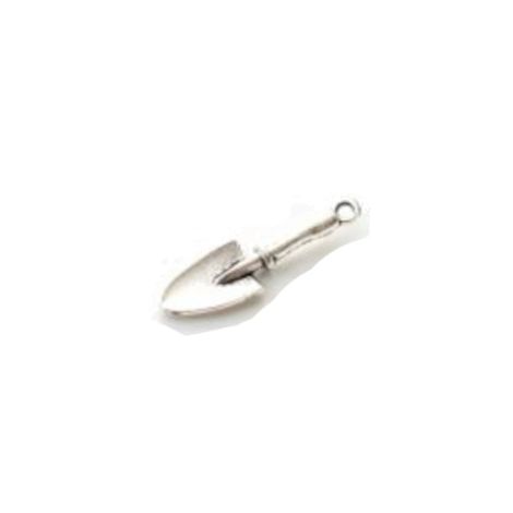 Zawieszka metalowa Charms ScrapBerry's Szpadel Srebro, 27mm